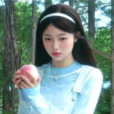 单车上的少女